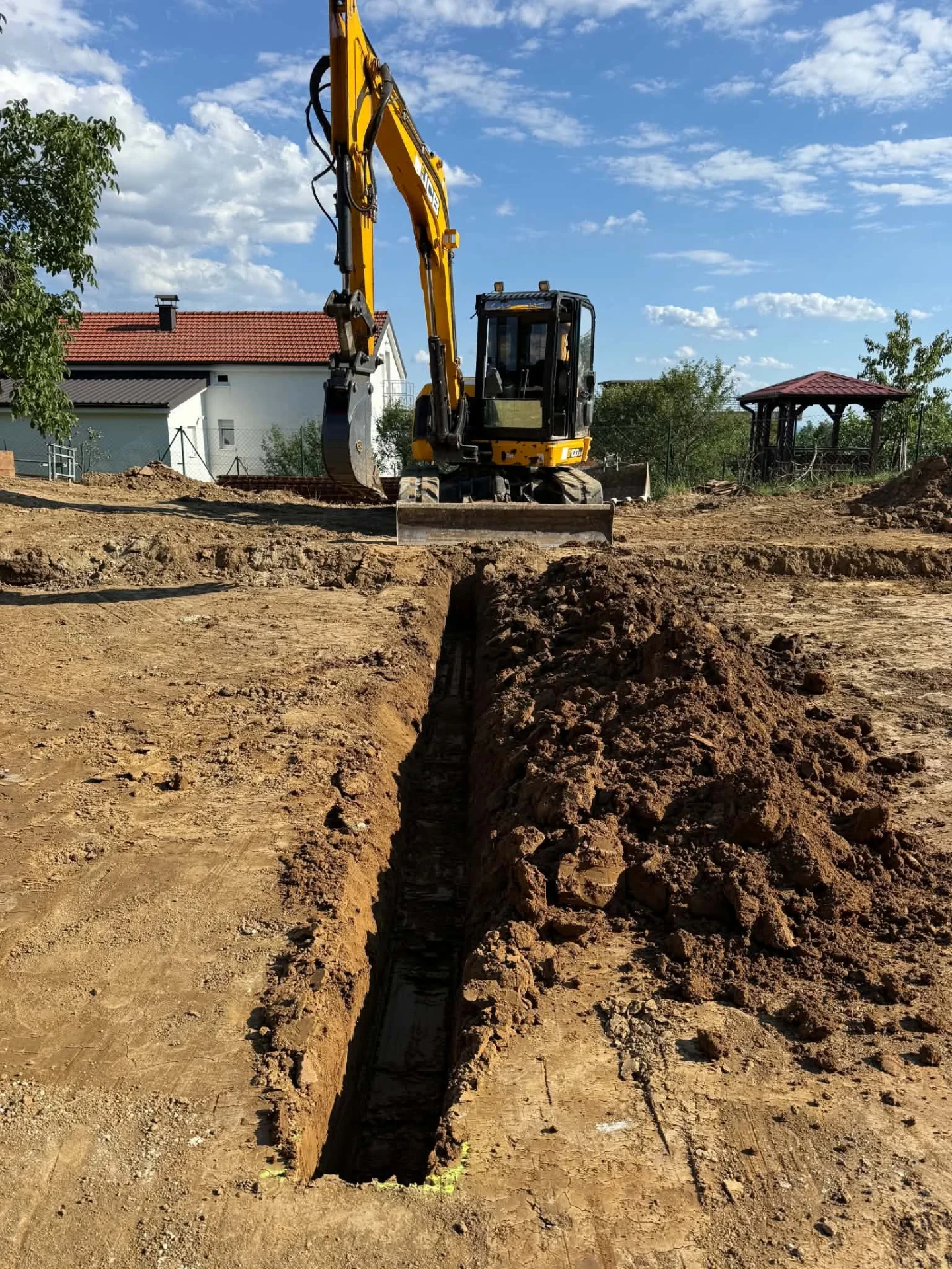 Izveden rov u pripremljenom terenu, Vrapče