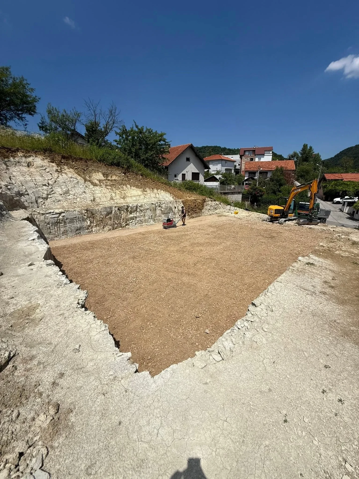 Zbijanje tampona i niveliranje podloge, Gornje Vrapče