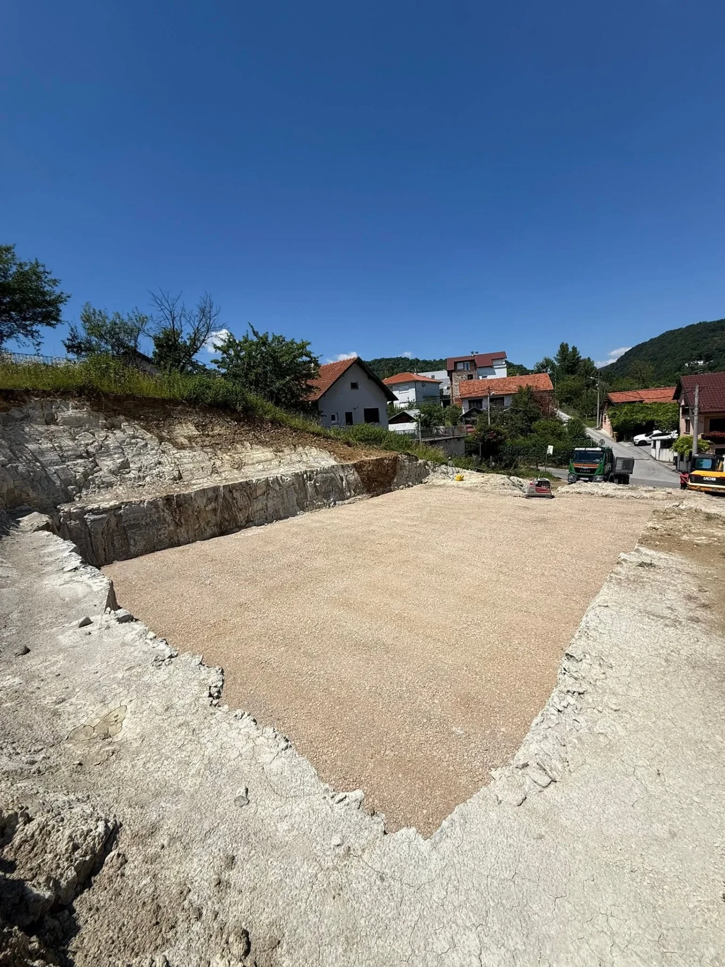 Završno pripremljena podloga temelja, Gornje Vrapče